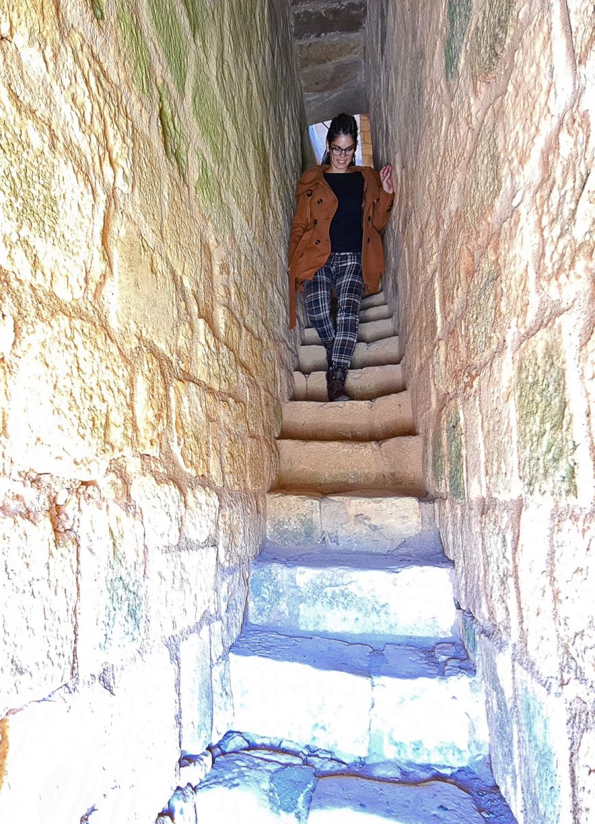 Castle of Gavaudun staircase