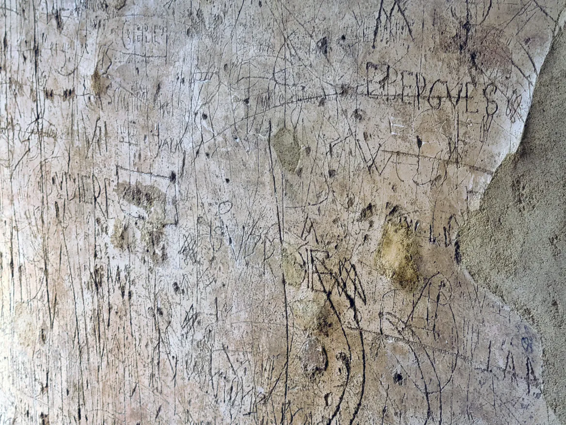 Grafitis Château de Bonaguil