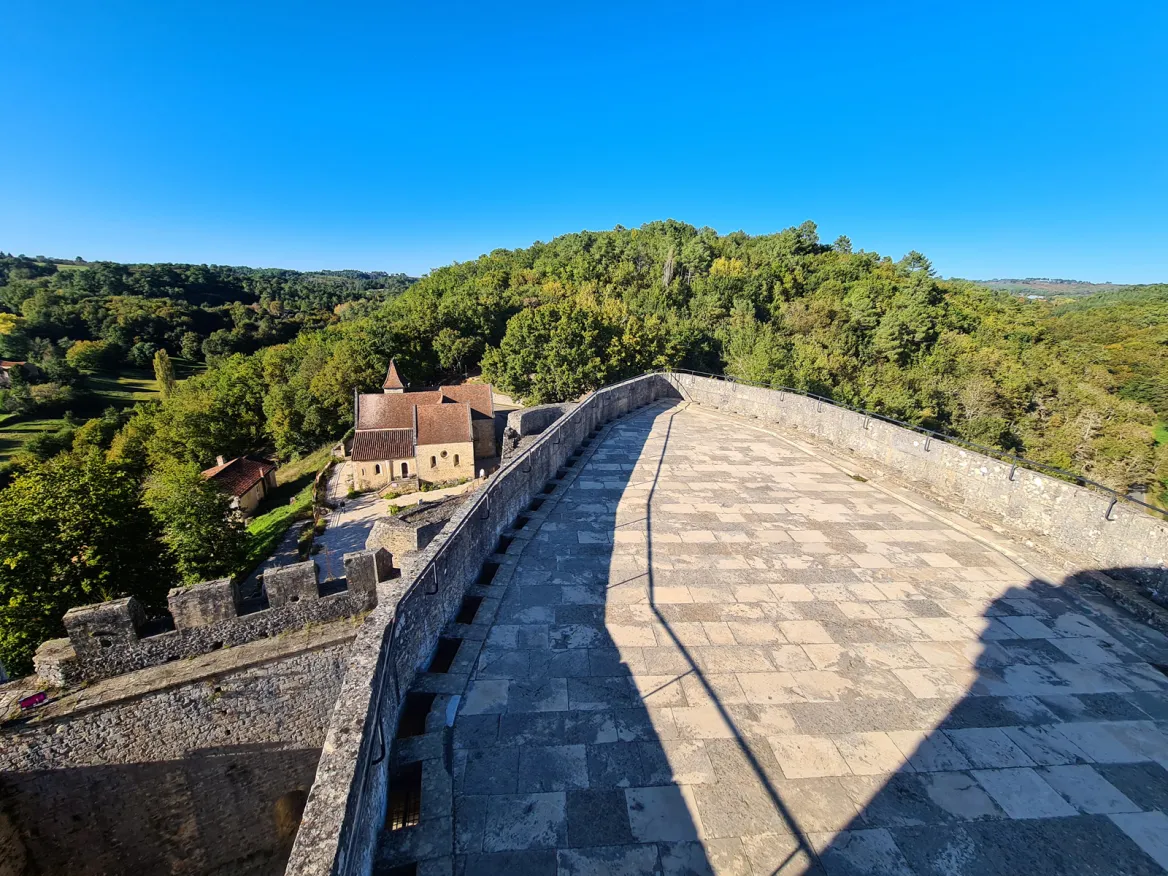 Terrasse supérieure Château de Bonaguil