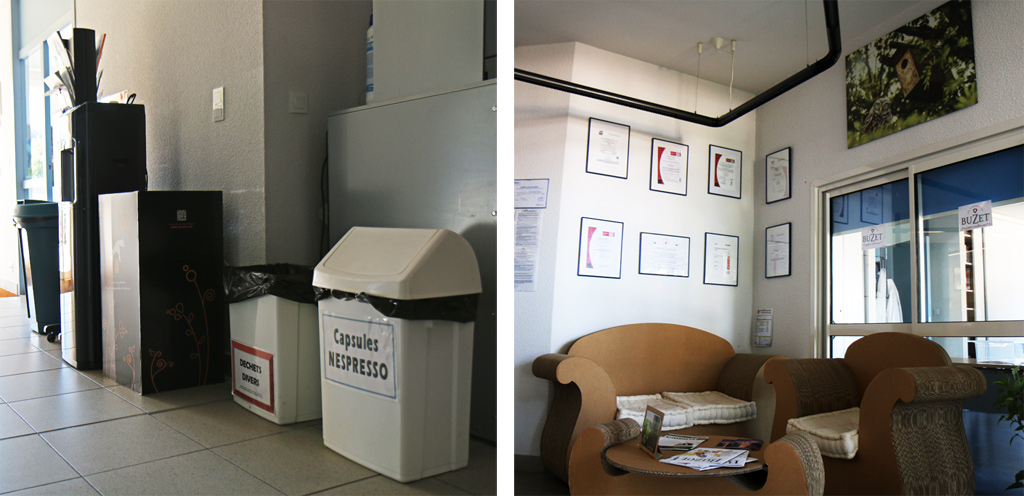 La RSE illustrée : tri sélectif et mobilier en carton