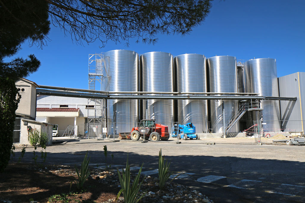 Les cuves de stockage