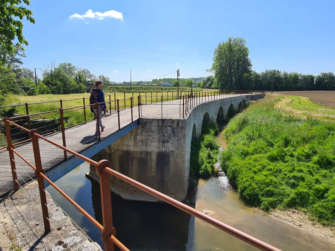 The bridge of La Sauvetat-du-Dropt